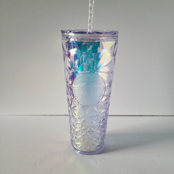 Starbucks Other - STARBUCKS CHRISTMAS HOLIDAYS CLEAR DIAMOND PRISM CRYSTAL VENTI 24OZ TUMBLER-2023